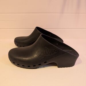 Black Slip-On Clogs